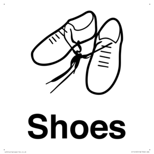 Dementia shoes sign